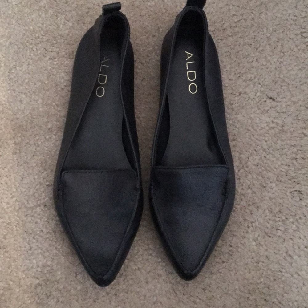 Aldo black flats size, size 6